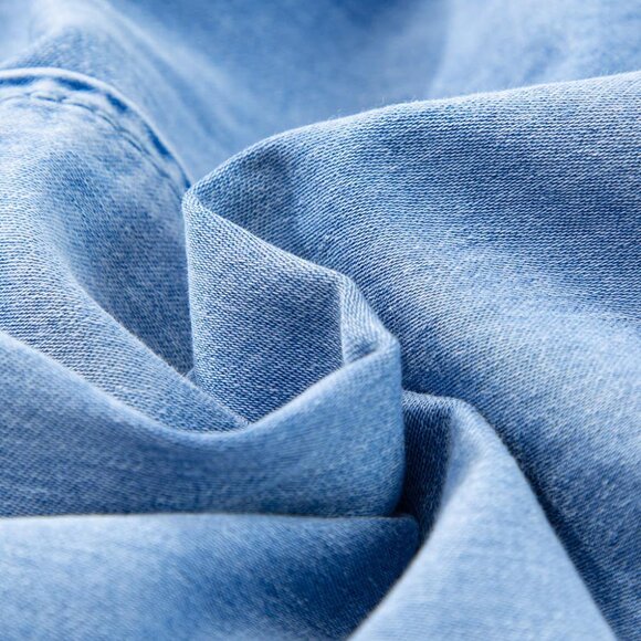 Classic Drawstring Waist Denim Short - Picture 7 of 7